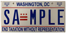 Washington, DC, License Plate Format Washington, DC, License Plate Format