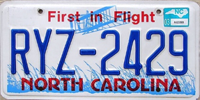 First in Flight plate