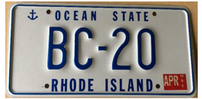 Year of Manufacture License Plates