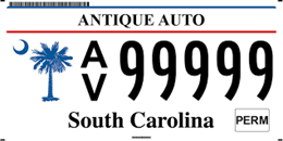 Antique License Plate