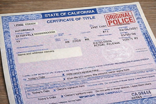How States Handle the Original Police Vehicle Title Brand